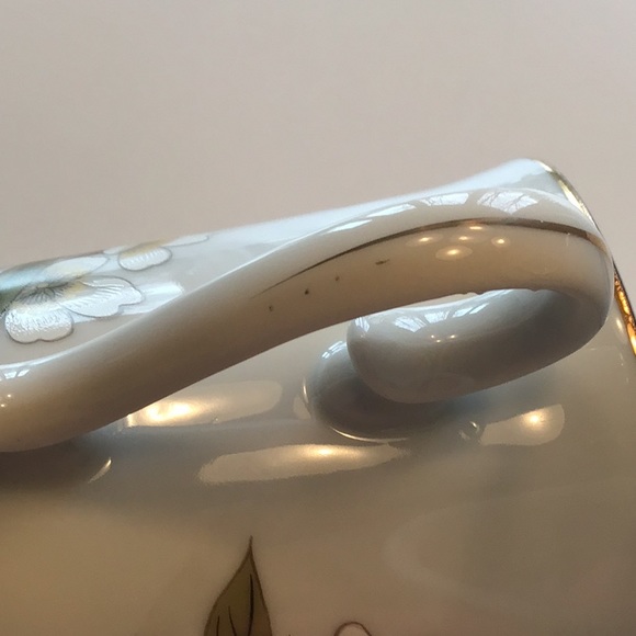 Vintage Shafford Chinese Garden Mug Set Japan‎ Footed Lilly Butterfly Tall - Picture 8 of 8